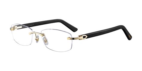 cartier rimless eyeglasses for men